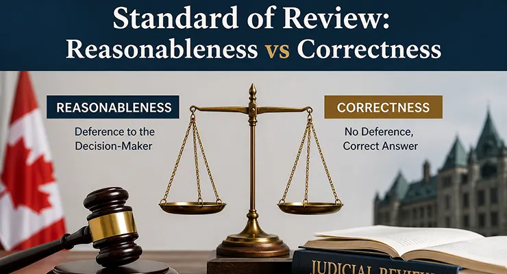 Standard of Review Reasonableness vs Correctness