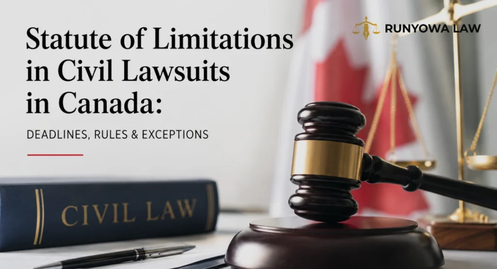 Statute of Limitations in Civil Lawsuits in Canada